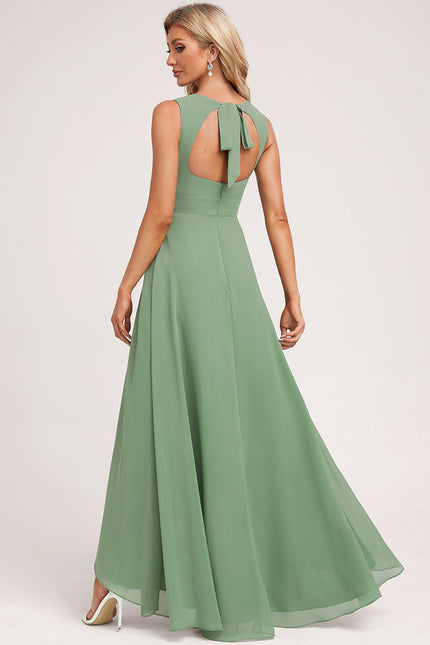 Robe Asymétrique Fluide Vert Émeraude - gallery 2