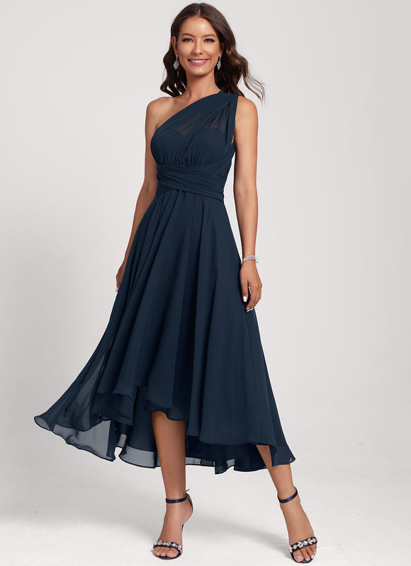 Robe Asymétrique Mousseline - gallery 4