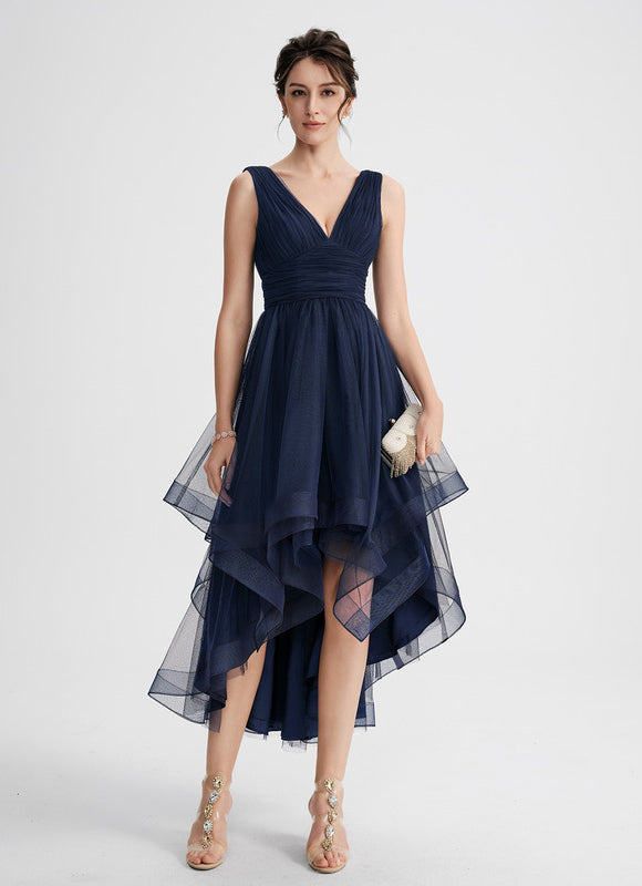 Robe Asymétrique Tulle Aérienne