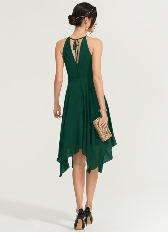 Robe Asymétrique Chic Asymétrique Perlé - gallery 1
