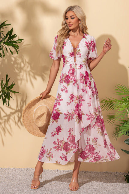 Robe Asymétrique Maxi Vaporeuse - gallery 3