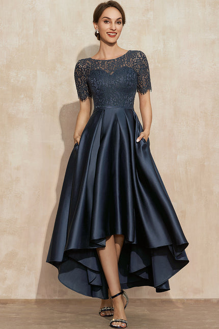 Robe Asymétrique Satin Chic - gallery 1