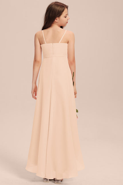 Robe Asymétrique Flottante Beige - gallery 1