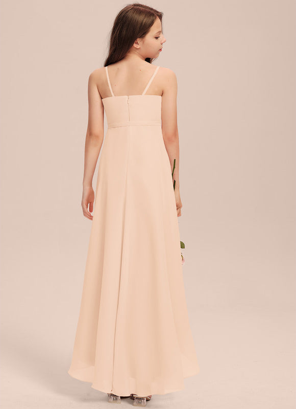 Robe Asymétrique Flottante Beige - gallery 1