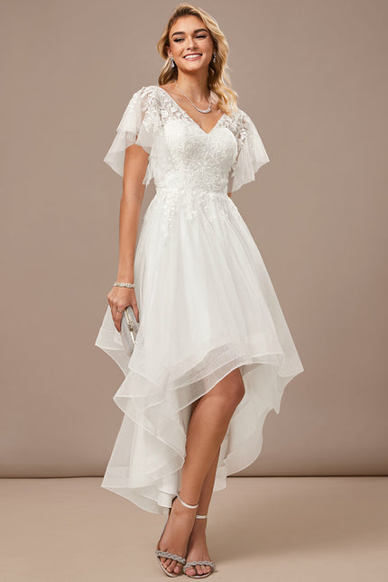Robe Asymétrique Tulle Élégante - gallery 1