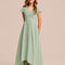 Robe Asymetrique Vert D'Eau
