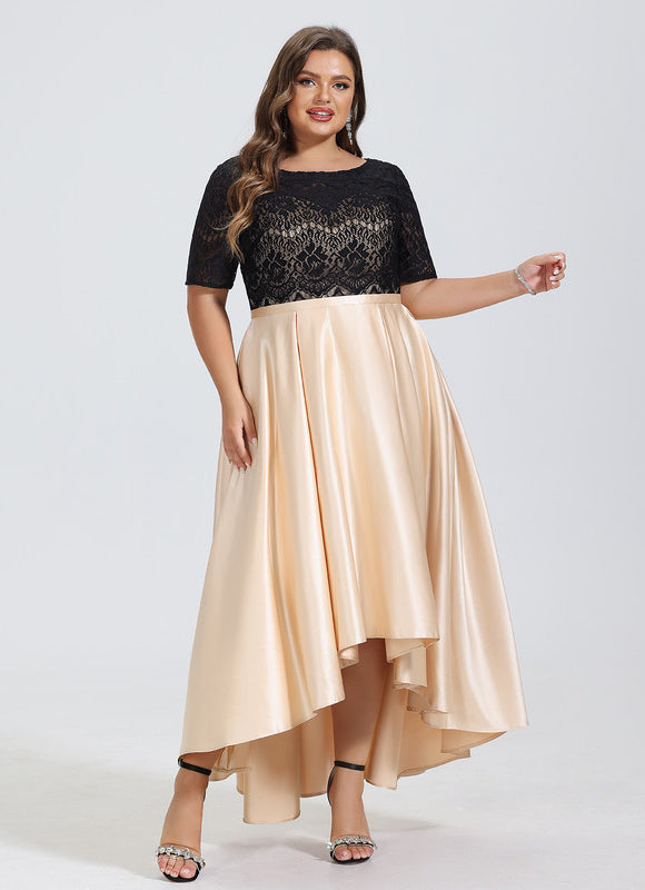 Robe Asymétrique Asymétrique Écrue - gallery 8