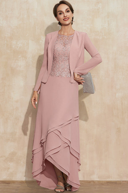 Robe Asymétrique Asymétrique Rose Chic