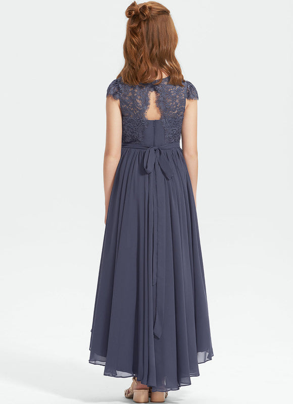 Robe Asymétrique Asymétrique Marine - gallery 2