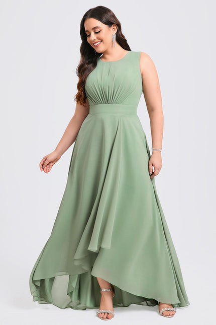 Robe Asymétrique Fluide Vert Émeraude - gallery 5