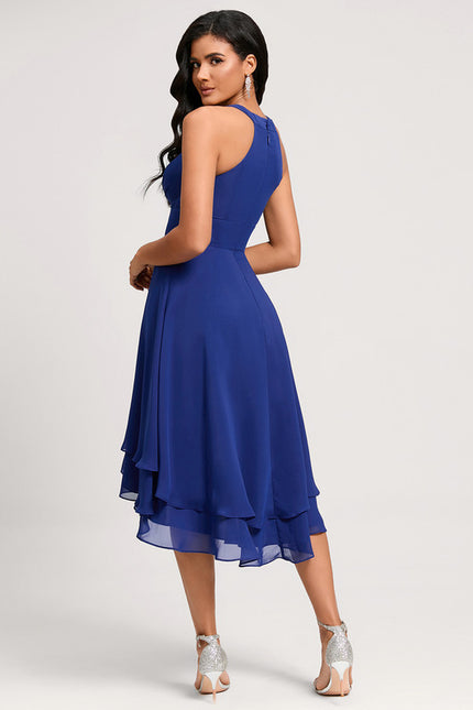 Robe Asymetrique Bleu Roi - gallery 5