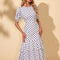 Robe Asymétrique À Pois Chic