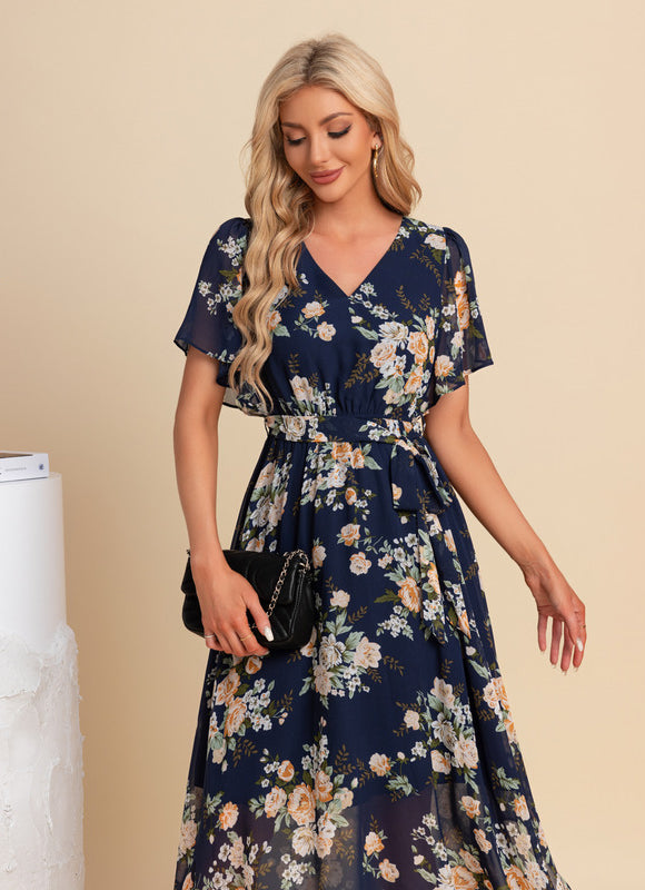 Robe Asymétrique Maxi Vaporeuse - gallery 5