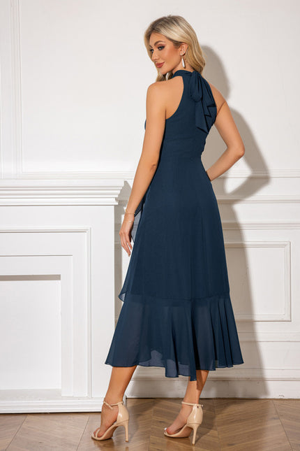 Robe Asymétrique Cocktail Florale Chic - gallery 3