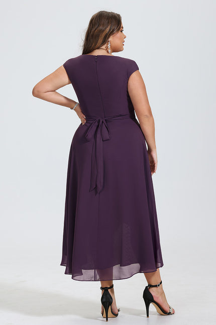 Robe Asymétrique Asymétrique Épurée - gallery 6