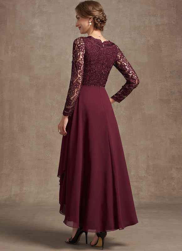 Robe Asymétrique Mousseline Fleurie - gallery 2