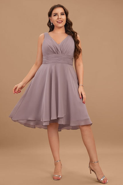 Robe Asymétrique Fluide Vert Pâle - gallery 7