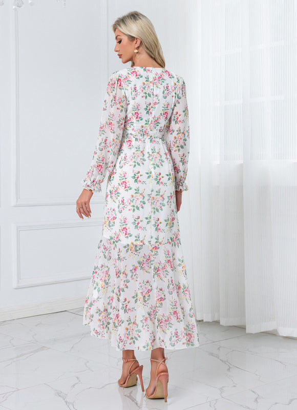 Robe Asymétrique Bordeaux - gallery 6