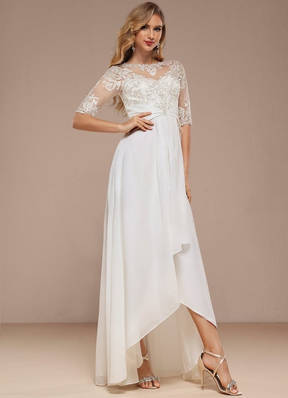 Robe Asymétrique Éclat Cristal - gallery 4