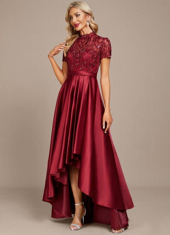 Robe Asymétrique Élégance Ébène - gallery 2