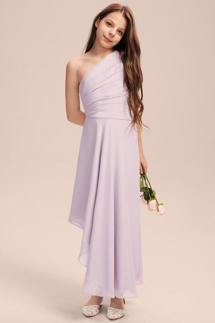 Robe Asymétrique Mousseline Lavande