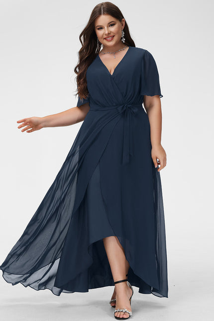 Robe Asymétrique Mousseline Vaporeuse - gallery 5