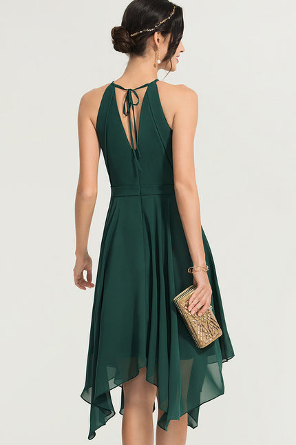 Robe Asymétrique Chic Asymétrique Perlé - gallery 4