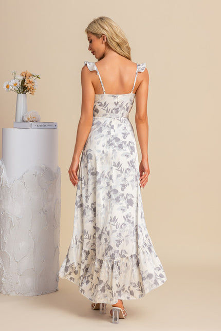 Robe Asymétrique Fleurie Légère - gallery 8