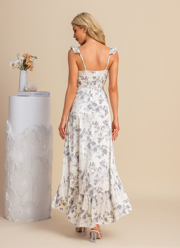 Robe Asymétrique Fleurie Légère - gallery 8