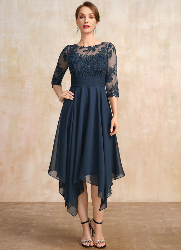 Robe Grande Taille Asymétrique - gallery 3