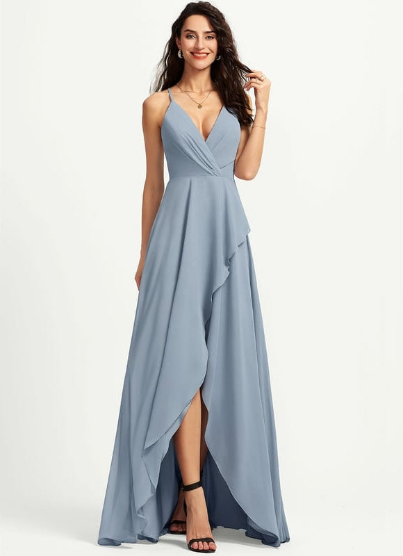Robe Asymétrique Cascade Légère - gallery 4