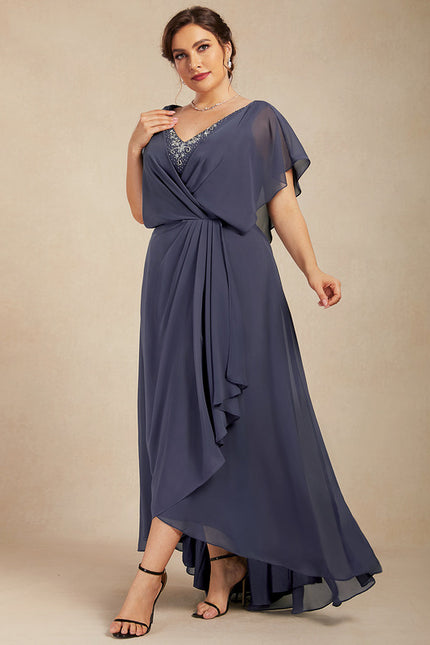 Robe Asymétrique Élégance Flottante Nocturne - gallery 6
