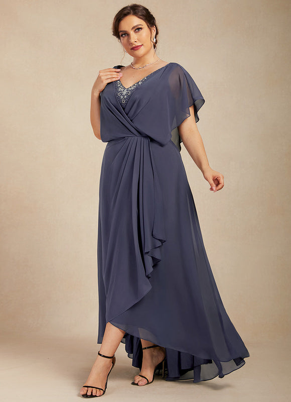 Robe Asymétrique Élégance Flottante Nocturne - gallery 6