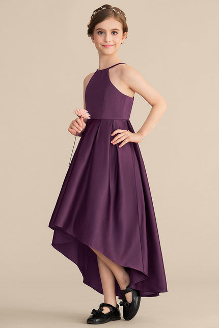 Robe Asymétrique Satin Fluide - gallery 2