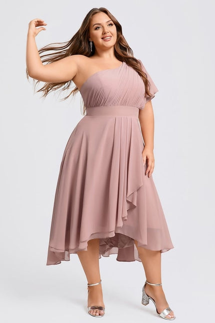 Robe Asymétrique Asymétrique Fluide - gallery 7