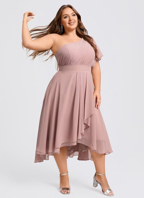 Robe Asymétrique Asymétrique Fluide - gallery 7