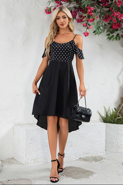 Robe Asymetrique Avec Volant - gallery 5