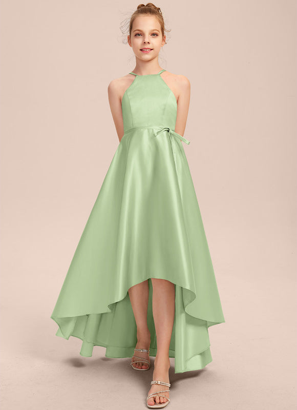 Robe Asymétrique Satin Fluide - gallery 2