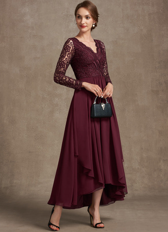 Robe Asymétrique Mousseline Fleurie - gallery 5