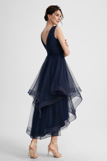 Robe Asymétrique Tulle Aérienne - gallery 3