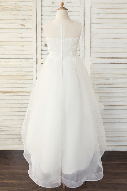 Robe Asymétrique Tulle Élevée - gallery 3