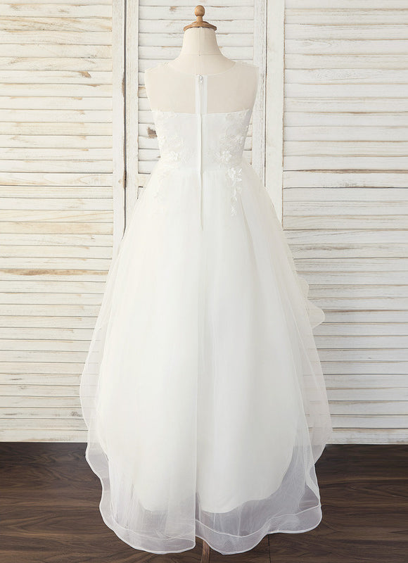 Robe Asymétrique Tulle Élevée - gallery 3