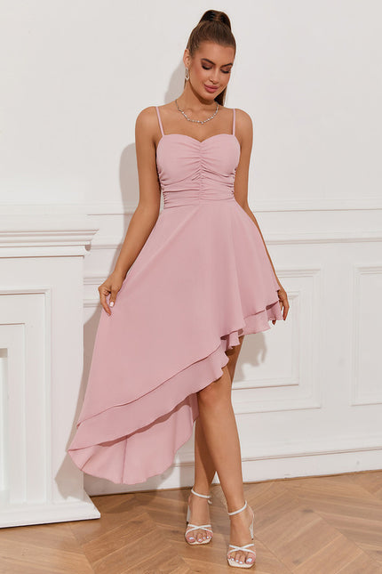 Robe Asymétrique Rose Fushia - gallery 3