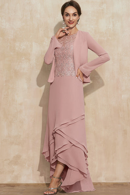 Robe Asymétrique Asymétrique Rose Chic - gallery 1