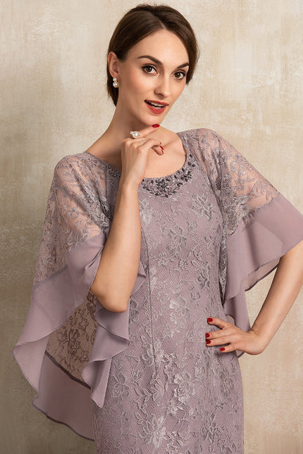 Robe Asymétrique Mère Mariée Chic - gallery 3