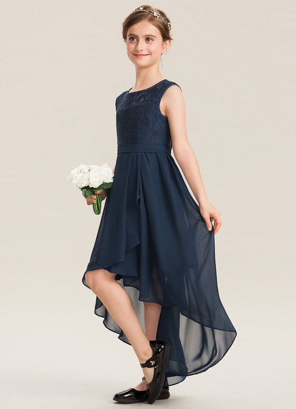 Robe Asymétrique Envolée Marine - gallery 3
