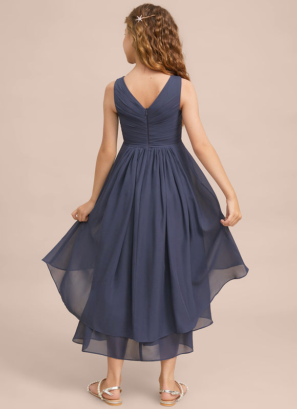 Robe Asymétrique Trapèze Fluide - gallery 7