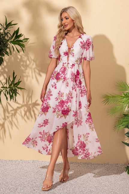 Robe Asymétrique Maxi Vaporeuse - gallery 2