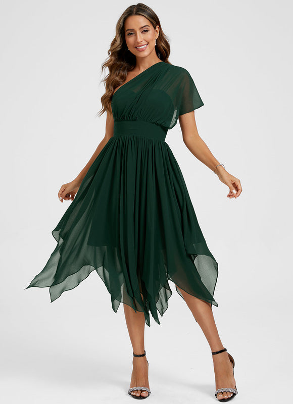 Robe Asymétrique Mousseline - gallery 3