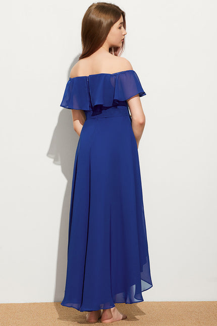 Robe Asymetrique Gaze De Coton - gallery 3